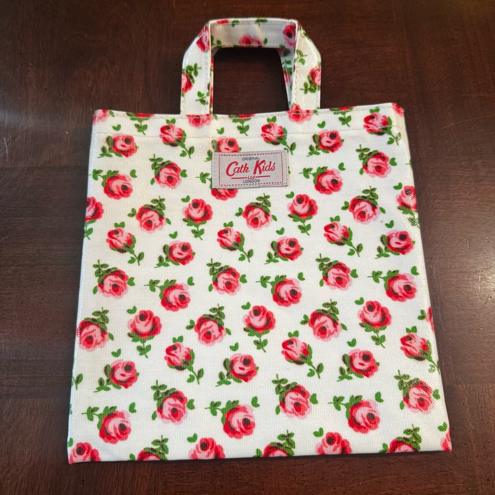 Cath Kids Kidston London Roses Floral Doll Kids Bag Fun Tote 8" x 8"